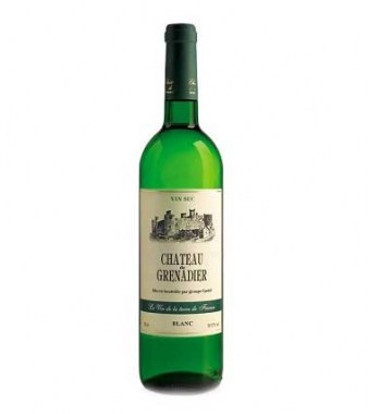 Вино Шато де Гренадер белое сухое 0.7 литра